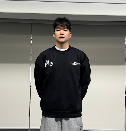 Heavyweight Black Homage Crewneck