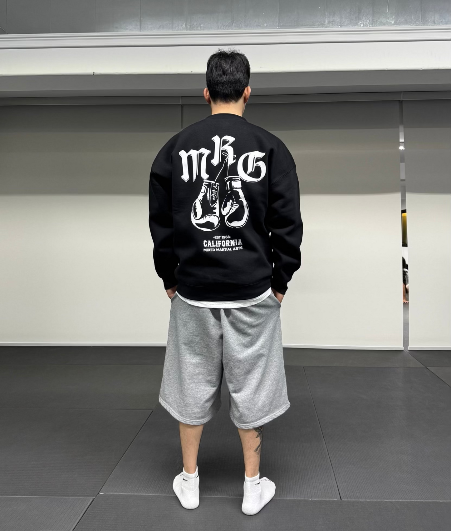 Heavyweight Black Homage Crewneck